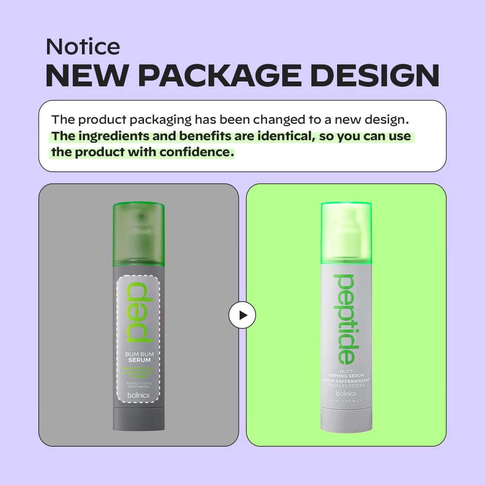Multi Peptide Butt Firming Serum - Collagen Body Tightening Cream for Lifting & Firming | Korean Skin Care Firming Lotion with Peptides | 5.0 fl. Oz | Perfect for Post-Workout Recovery & Nighttime Skin Renewal