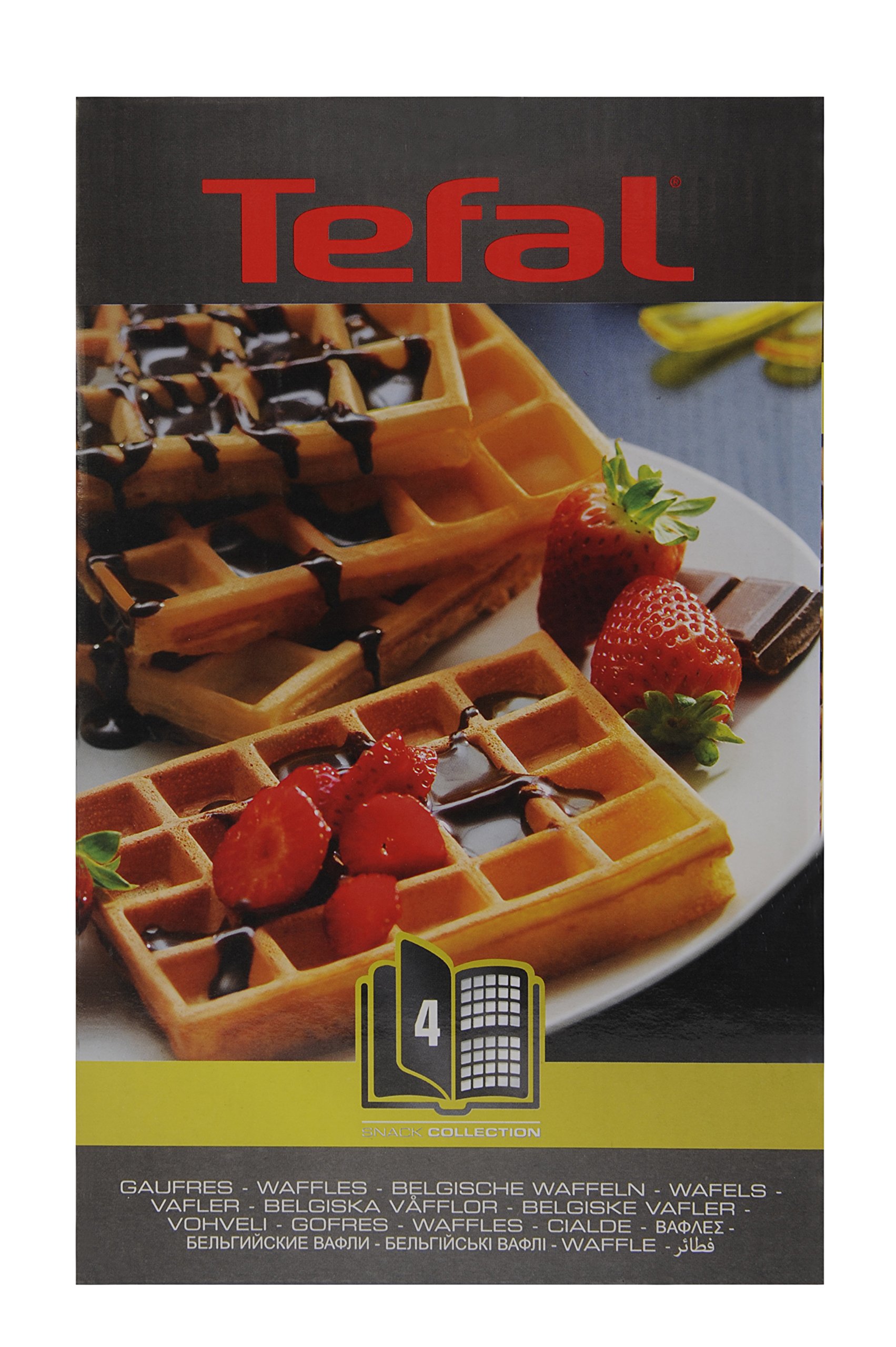 Tefal XA800412 Non-Stick Waffle Maker with Removable Plates - Perfect for Breakfast, Snacks & Family Gatherings