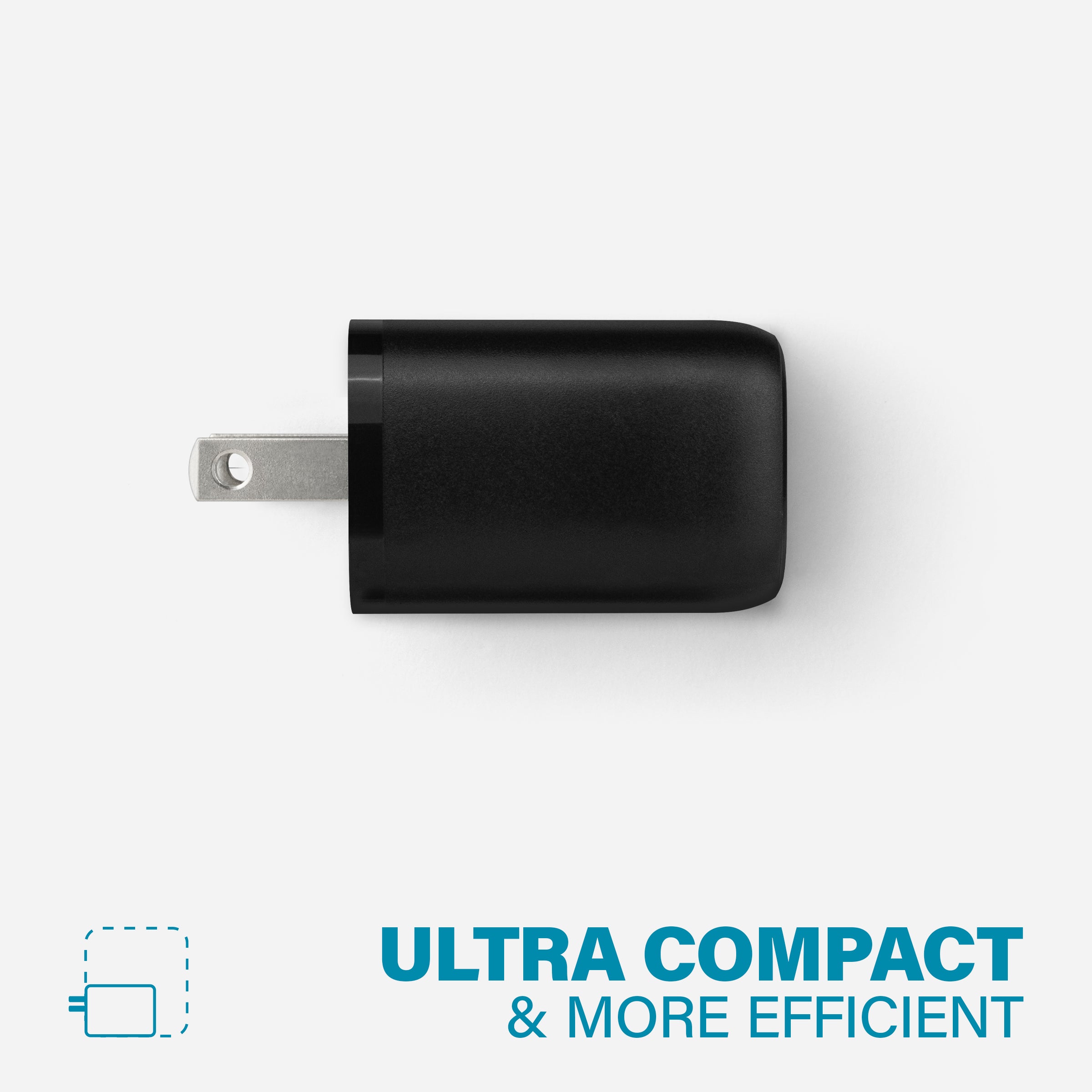 Fast Charging WALLY Single Wall Charger - 18W USB-C Power Adapter for iPhone, Samsung, iPad - Compact & Portable for Home, Office, Travel