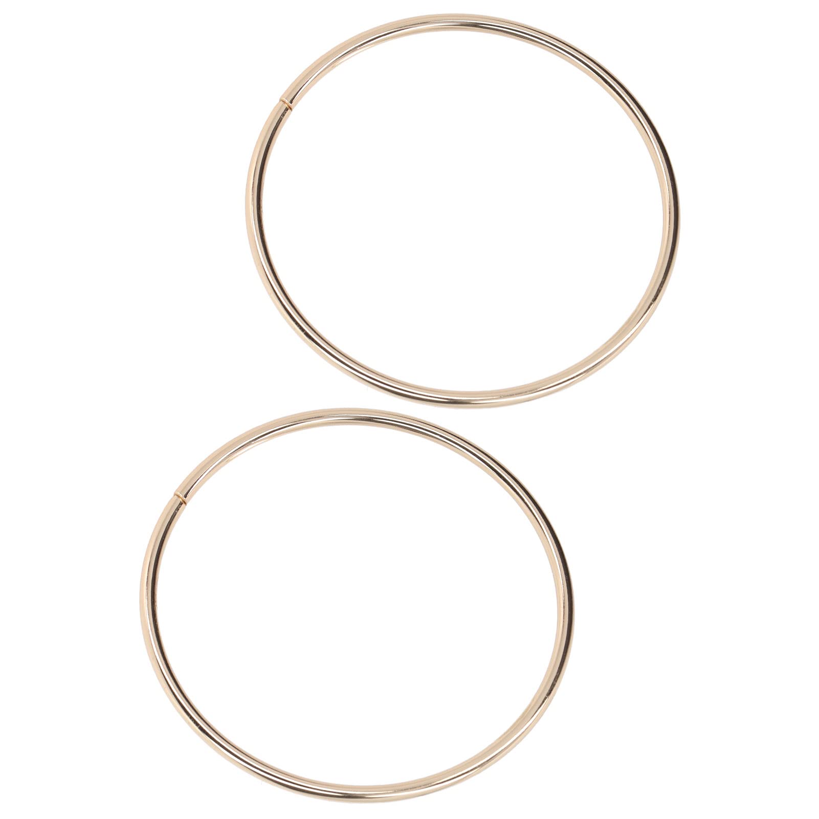 Jovenn Premium Handbag Handles - High Hardness Glossy Metal Bag Handles for Purses, Luggage & Home Decor (Light Gold) | Durable Replacement Parts for DIY Handbag Repair & Crafting Projects