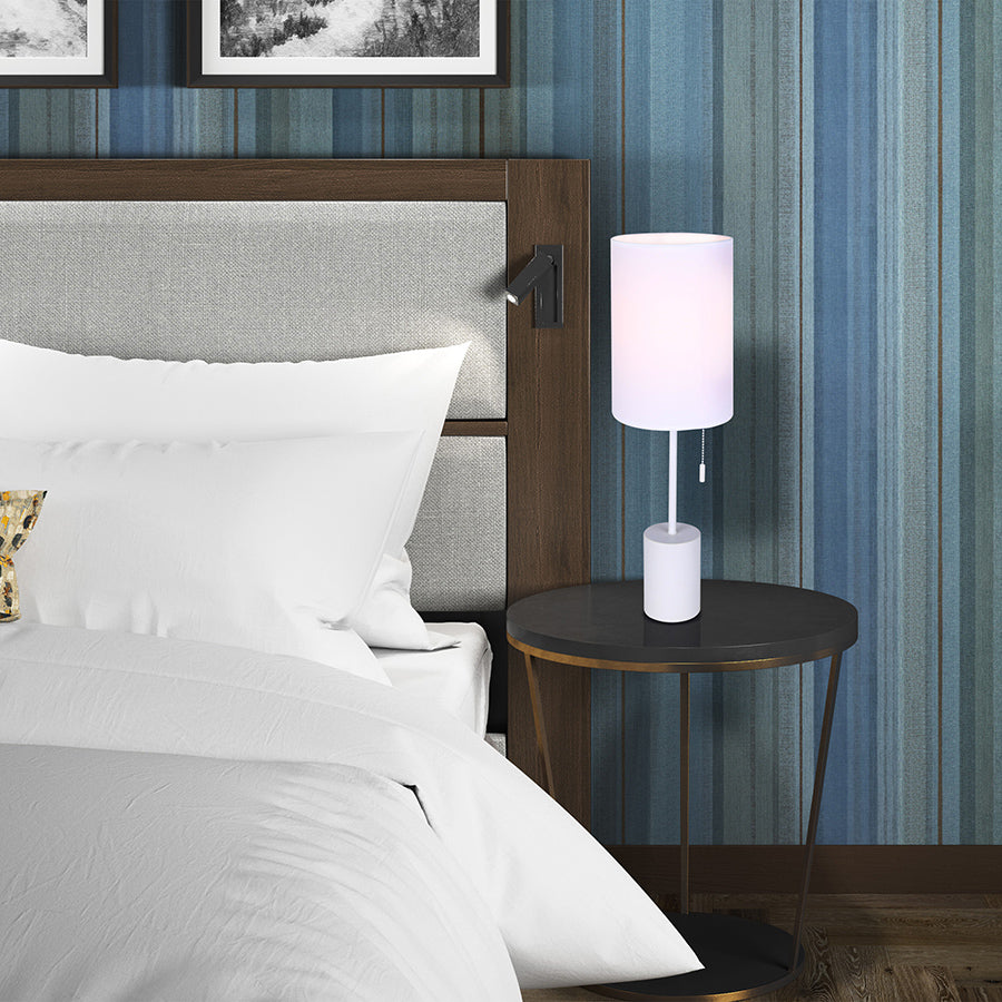 Flint Table Lamp - Modern LED Desk Light with Adjustable Brightness for Home Office, Bedroom & Study Room | Perfect for Reading, Working & Relaxing