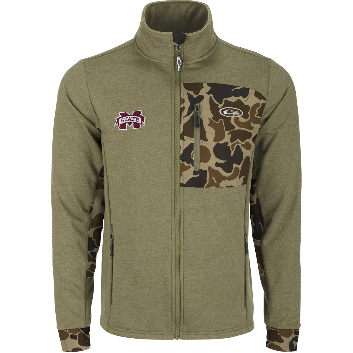 Mississippi State Hybrid Windproof Jacket for Men & Women - Lightweight Water-Resistant Outdoor Jacket for Hiking, Camping & Travel