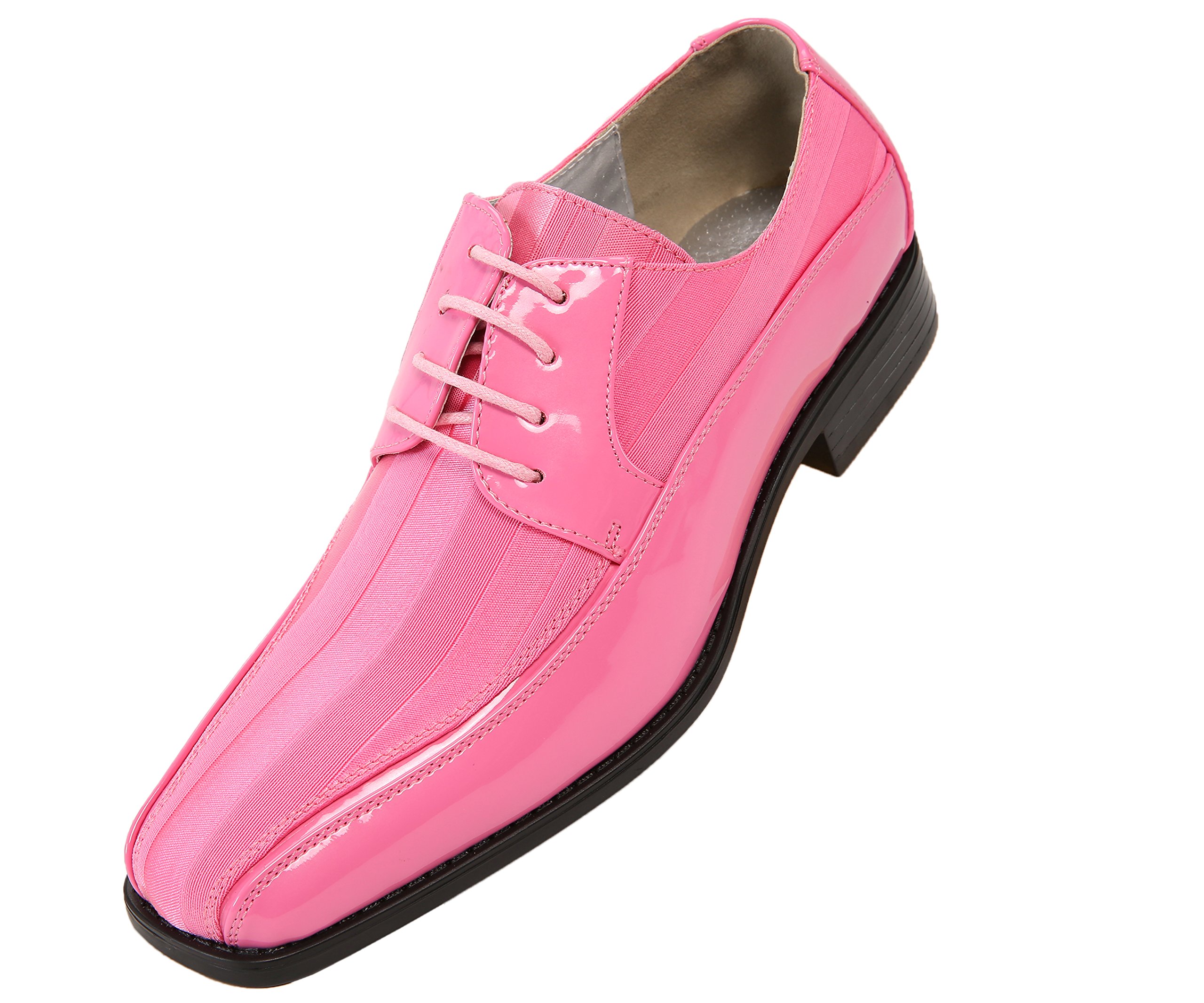 Amali et.al Avant Men's Dress Shoes - Classic Oxford Formal Shoes for Tuxedo & Business Attire - Satin Lace Up Dress Shoes for Weddings, Prom & Office Wear