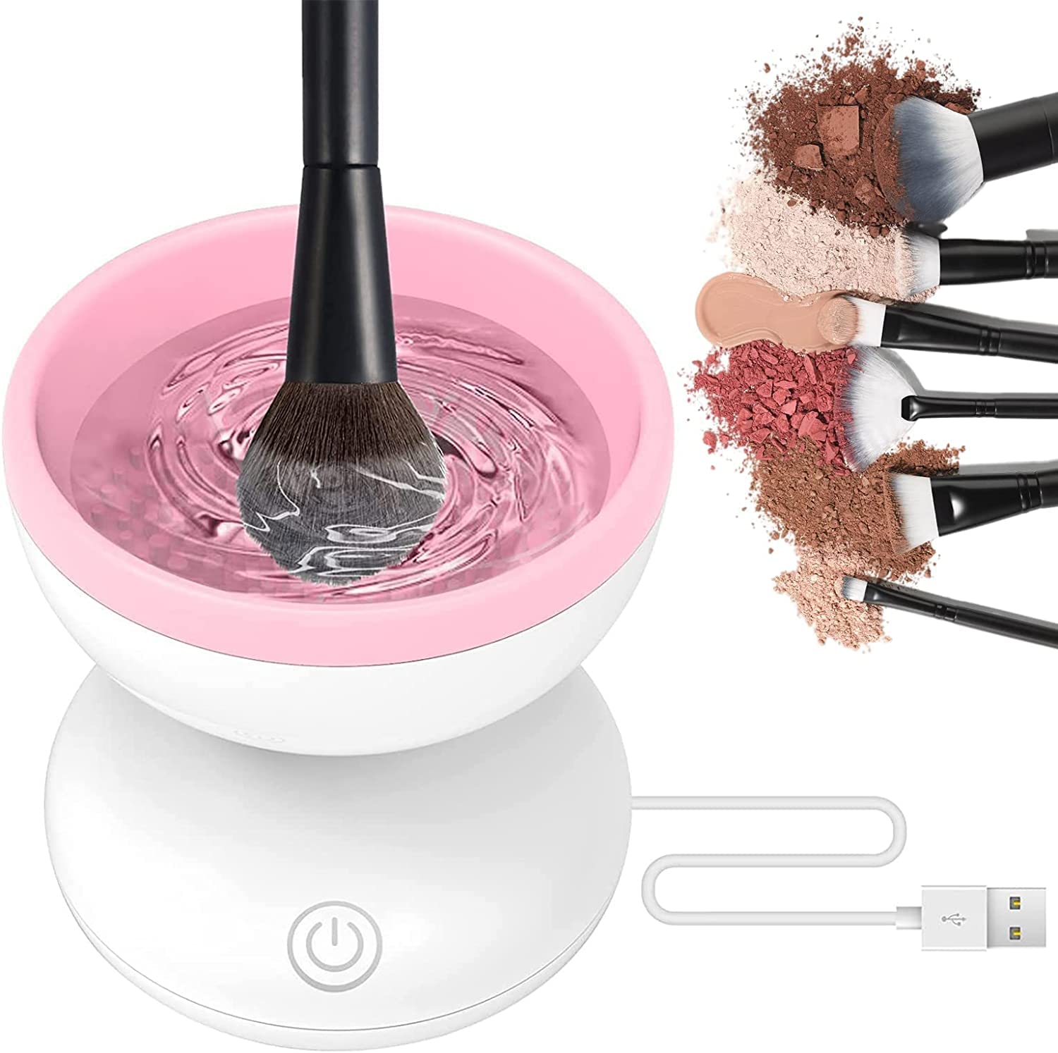 **Crobat Electric Makeup Brush Cleaner Machine – Automatic Silicone Brush Cleaner & Beauty Blender Cleanser for All Size Makeup Brushes | Perfect for Home & Professional Salon Use**