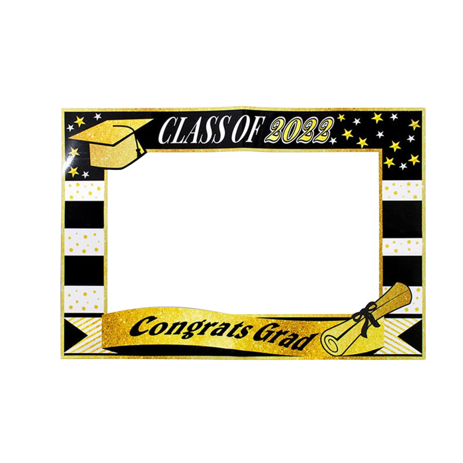 50th Birthday Photo Props 2022 - Fun Graduation Party Decorations with Photo Frames & Backdrops - Perfect for Milestone Celebrations, Anniversary Parties & Family Photo Shoots