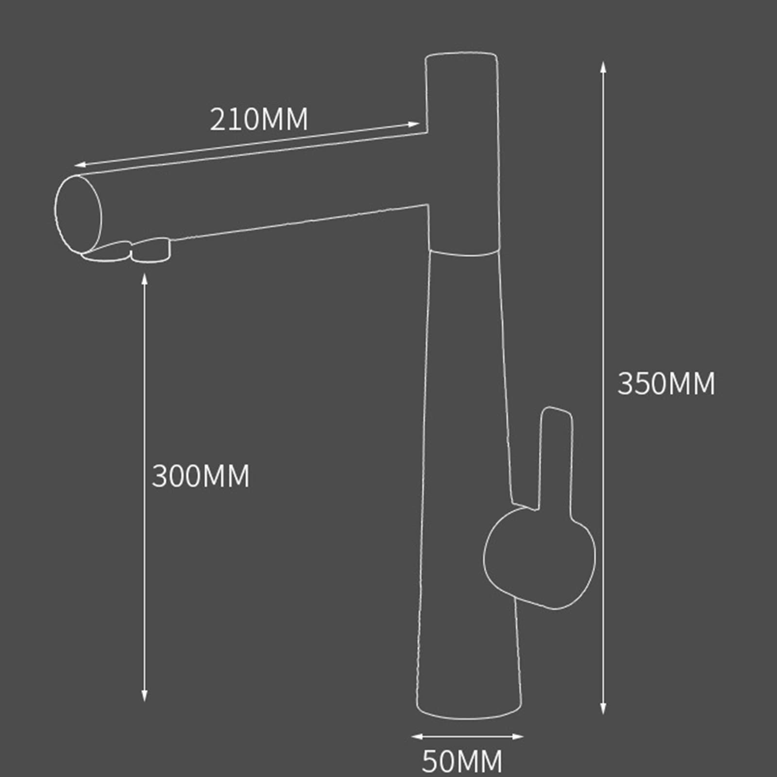 3-Way Brass Kitchen Faucet with Hot & Cold Water - 360° Swivel Sprayer in Grey | Perfect for Modern Kitchens, RV Camping & Outdoor Sinks