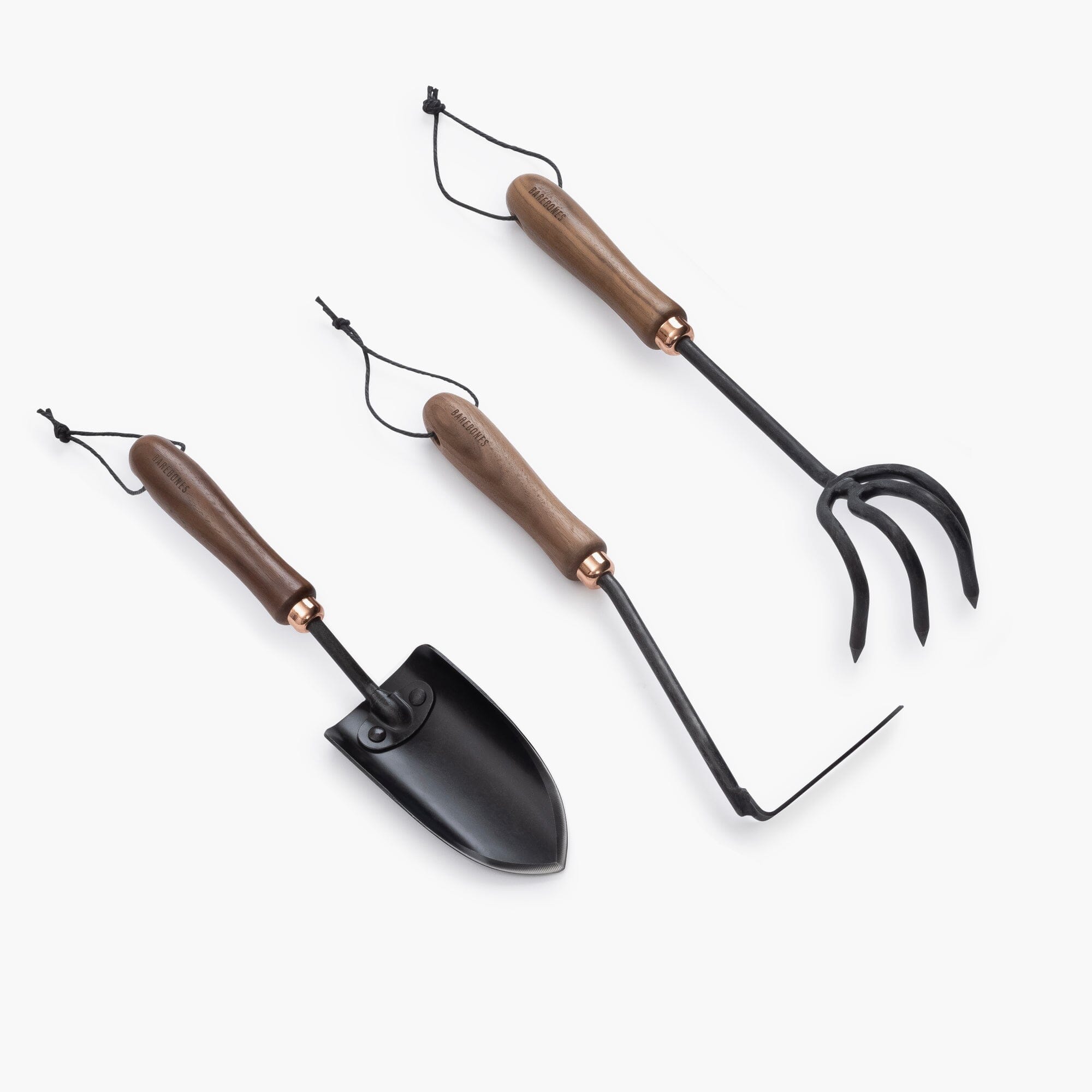 3-Piece Garden Tool Set - Heavy Duty Stainless Steel Shovel, Rake & Hoe for Gardening, Landscaping & Outdoor Use