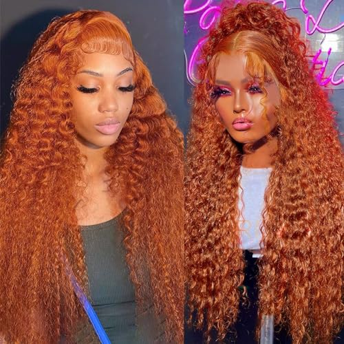 ginger 13x4 deep wave wig