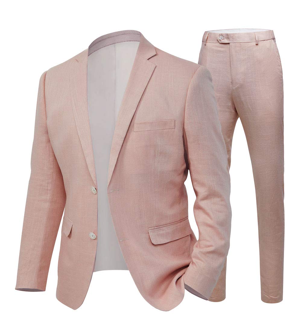 Ivory Summer Beach Wedding Suits for Men - 2 Piece Groom Tuxedo Set with 2 Buttons | Perfect for Outdoor Ceremonies, Tropical Weddings & Formal Beach Events