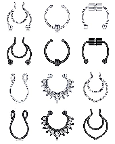 C1-fake septum-Silver+Black