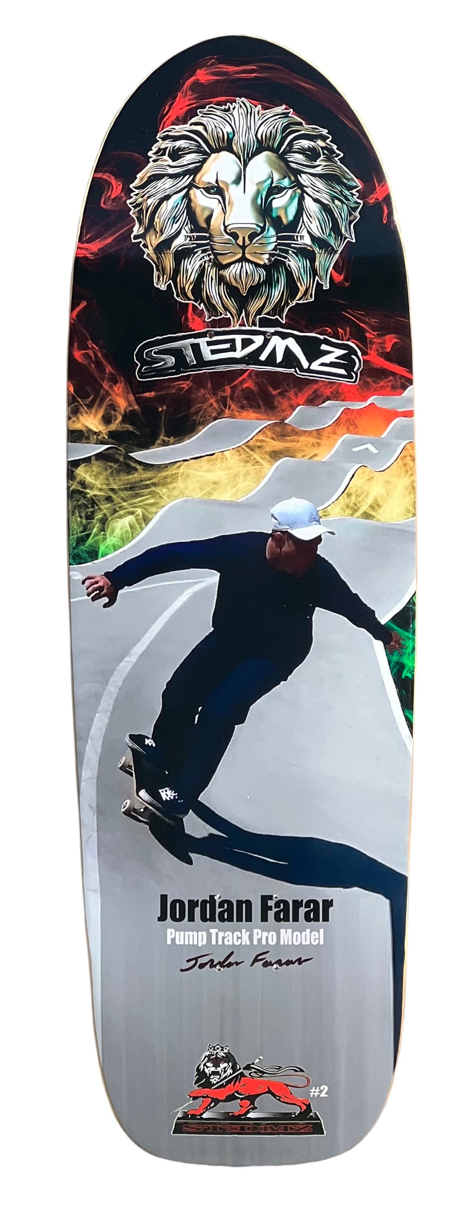 Pro Skateboard Deck for Pump Track & Street Riding - Jordan Farar Champion Series | Durable & High-Performance for Skaters & Competitions