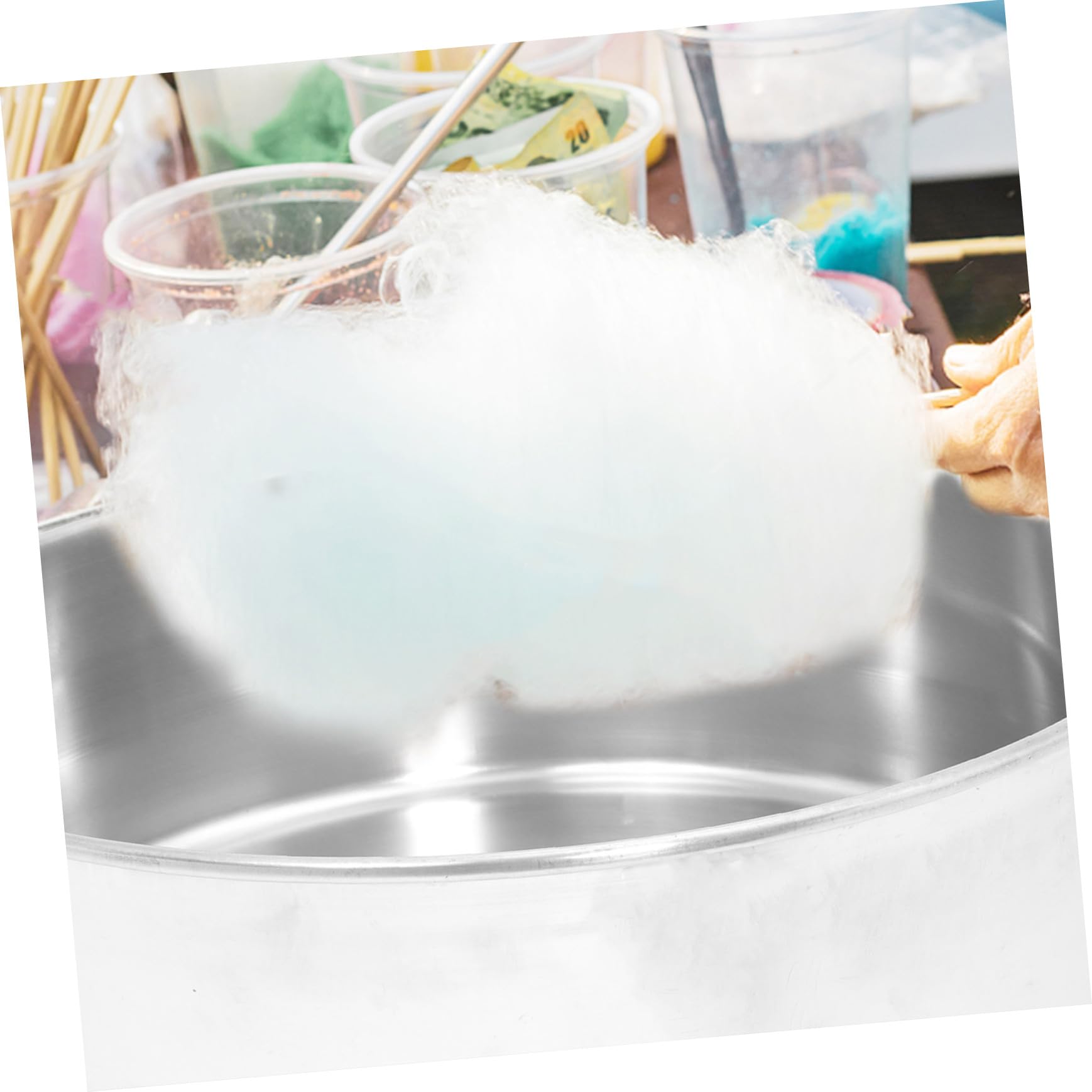 PRETYZOOM 38cm Stainless Steel Cotton Candy Machine Bowl - Replacement Basin for Candy Floss Maker, Commercial & Home Use - Perfect for Parties, Carnivals, and Dessert Shops