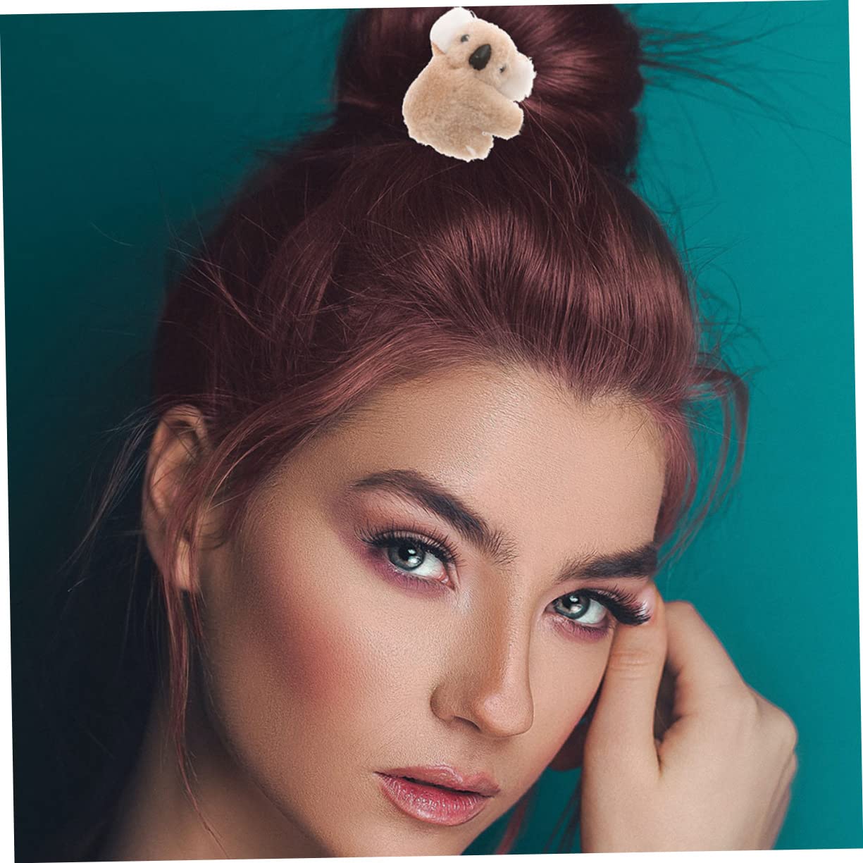 Cute Koala Plush Hair Clips for Girls & Women - 2 Pack Soft Animal Hair Claws for Thick Hair - Fun & Functional Hair Accessories for Kids & Teens - Perfect for School, Parties & Everyday Use