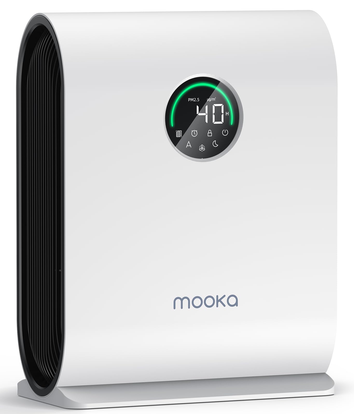 MOOKA H13 HEPA Air Purifier for Large Rooms up to 2500 ft² - Smart Air Quality Sensor with PM2.5 Display, Auto Mode for Pets, Dust, Smoke & Odor Removal - Ultra Quiet 15dB Sleep Mode & Timer - Perfect for Bedroom, Living Room & Office