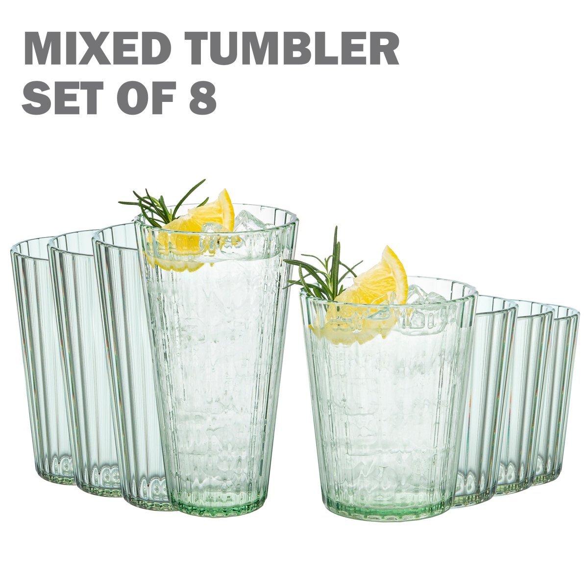 ChillClassic 8-Piece Drinkware Set - Insulated Tumblers & Glasses for Coffee, Tea, and Cold Beverages - Perfect for Home, Office, and Outdoor Use