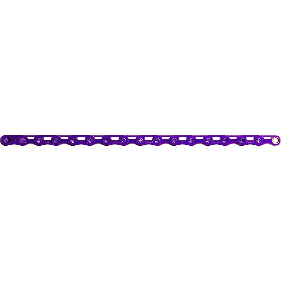 SRAM Force Flattop Chain 12/13 Speed 114 Links PowerLock Connector Purple E1 - Premium Bicycle Chain for Road & Mountain Bikes, Smooth Shifting Performance