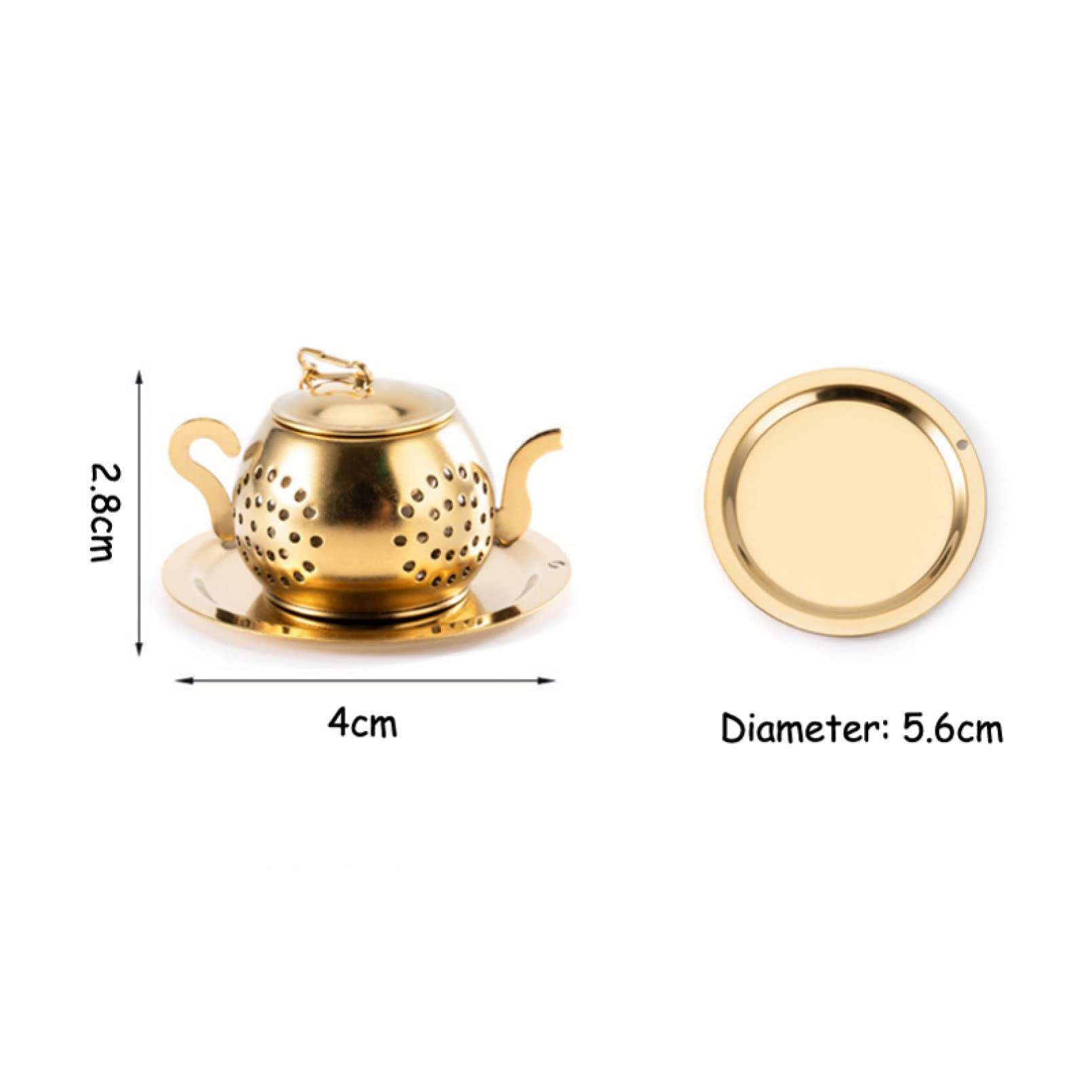 Stainless Steel Teapot-Shaped Tea Strainer with Pendant - 304 Reusable Mesh Filter for Loose Leaf Tea, Herbs & Spices - Perfect for Home, Kitchen & Tea Ceremonies