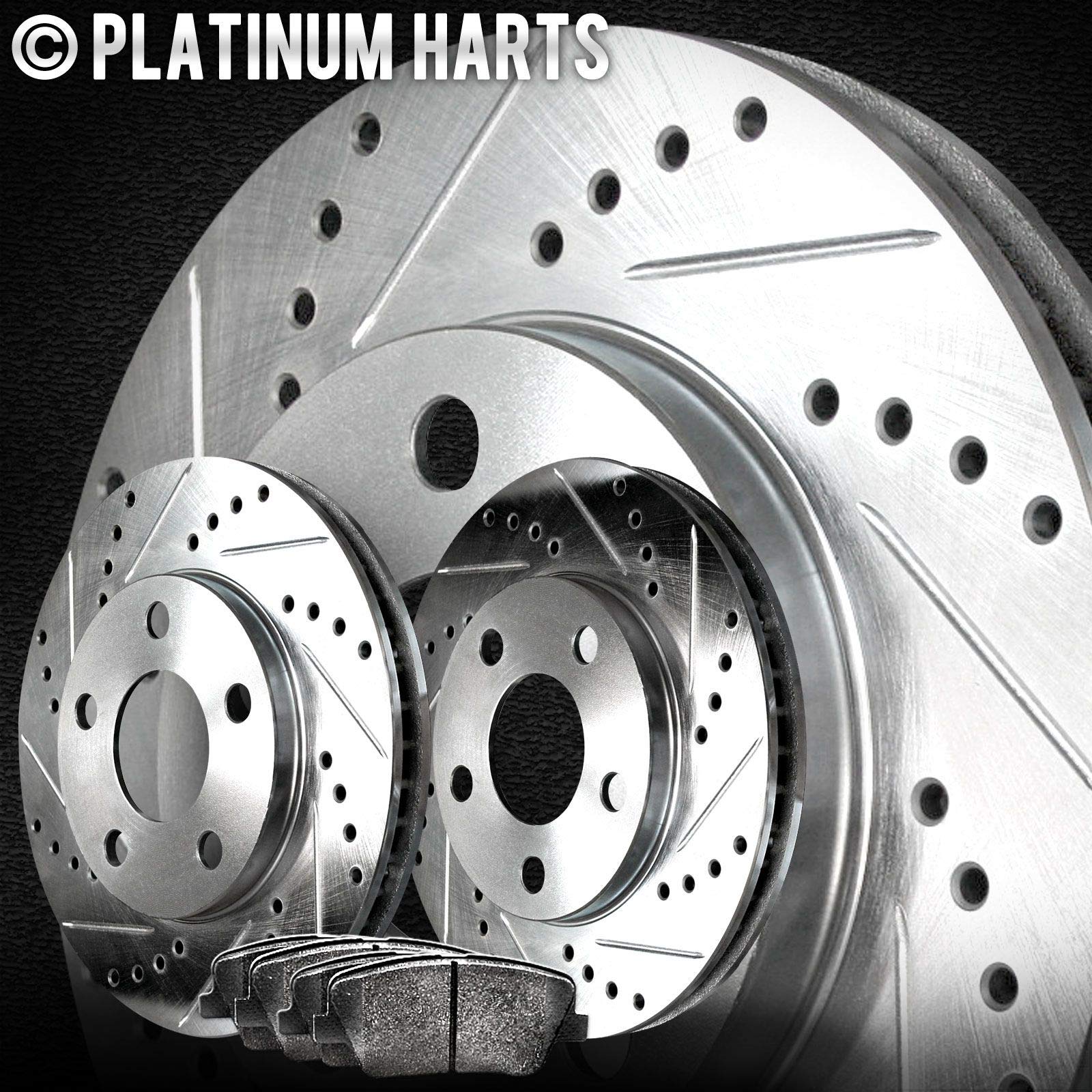 Hart Ceramic Brake Pads and Rotors Kit - Compatible with 2010-2017 Volvo XC60 | Rear Brake Replacement Set | Smooth Stopping Power for City Driving & Highway Commutes