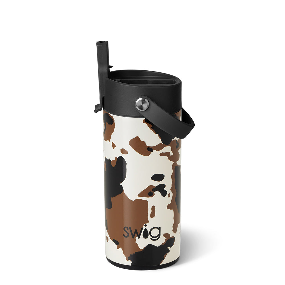 Hayride Flip + Sip Slim Tumbler 12oz - Insulated Stainless Steel Travel Mug for Coffee & Tea - Perfect for Camping, Office & Outdoor Adventures
