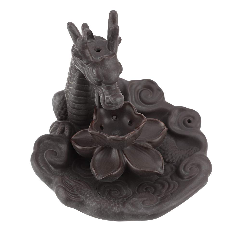 Premium Ceramic Backflow Incense Holder - Handcrafted Smoke Diffuser for Meditation, Yoga, Aromatherapy | Perfect for Home, Temple, Tea Room & Bedroom Relaxation
