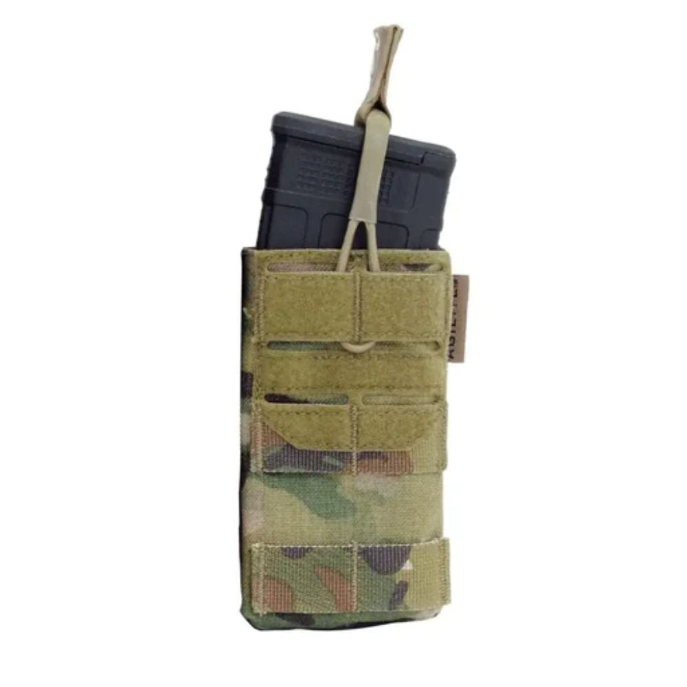 Agilite AG1 5.56 Single Magazine Pouch - Tactical Molle-Compatible Rifle Magazine Holder for AR-15, M4 - Perfect for Military, Law Enforcement & Airsoft Use