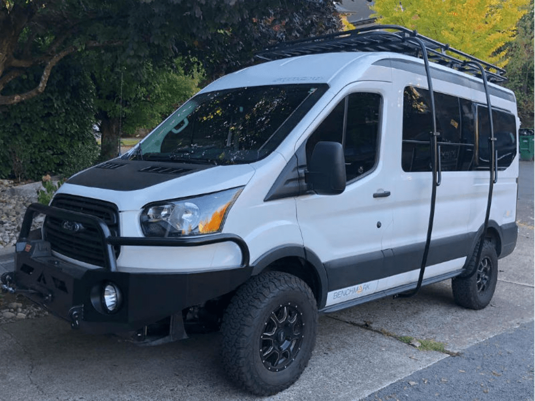 Aluminess Ford Transit Surf Pole Rack - Heavy Duty Aluminum Roof Mount for Surfboards & Paddleboards - Perfect for Surfers, Beach Trips & Outdoor Adventures
