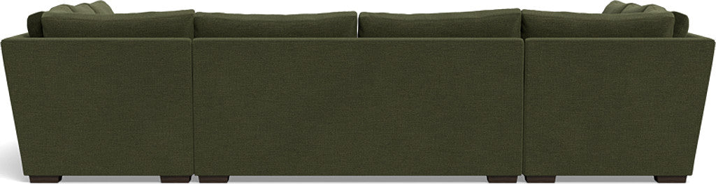 Modern Mesa 154 Condo U-Shaped Sectional Sofa - Comfortable L-Shaped Couch for Living Room, Family Room & Small Spaces