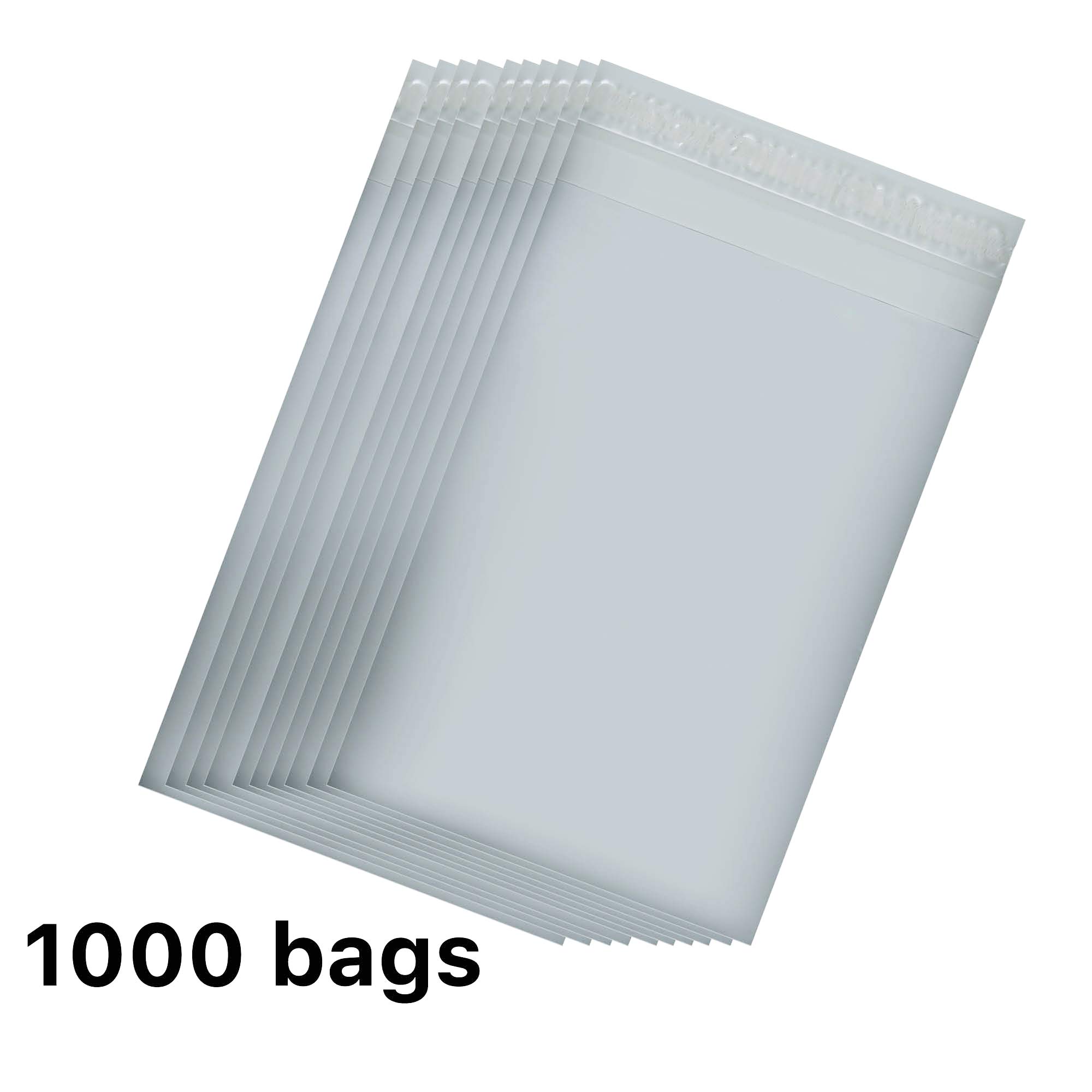9 x 12 Inch 1000 Count Polymailer Shipping Bags - Self Sealing Waterproof Plastic Mailing Envelopes for Ecommerce, Amazon FBA, eBay & Online Stores - Durable Package Mailers for Clothing, Books & Small Items