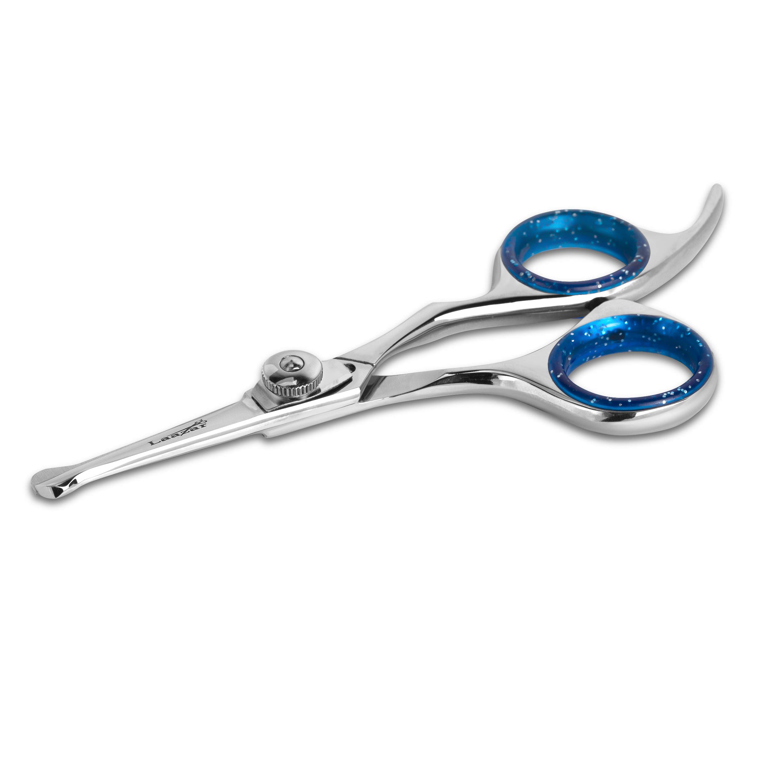 Laazar Professional Dog Grooming Scissors - Stainless Steel Pet Trimming Shears for Dogs & Cats | Safe Blunt Tip Scissors for Eye Area & Sensitive Skin | Perfect for Home Grooming, Professional Salons & Pet Styling
