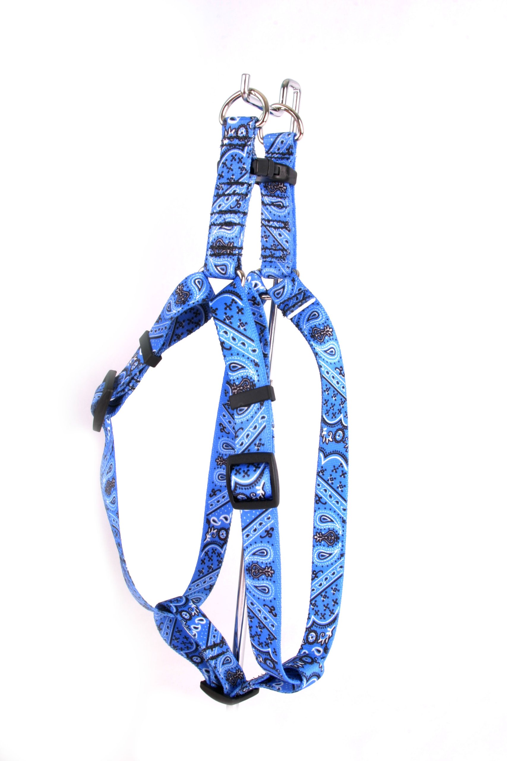 Yellow Dog Design Roman Harness for Large Dogs - X-Large Size, Adjustable & Durable, Blue Bandana Pattern - Perfect for Walking, Training & Outdoor Adventures