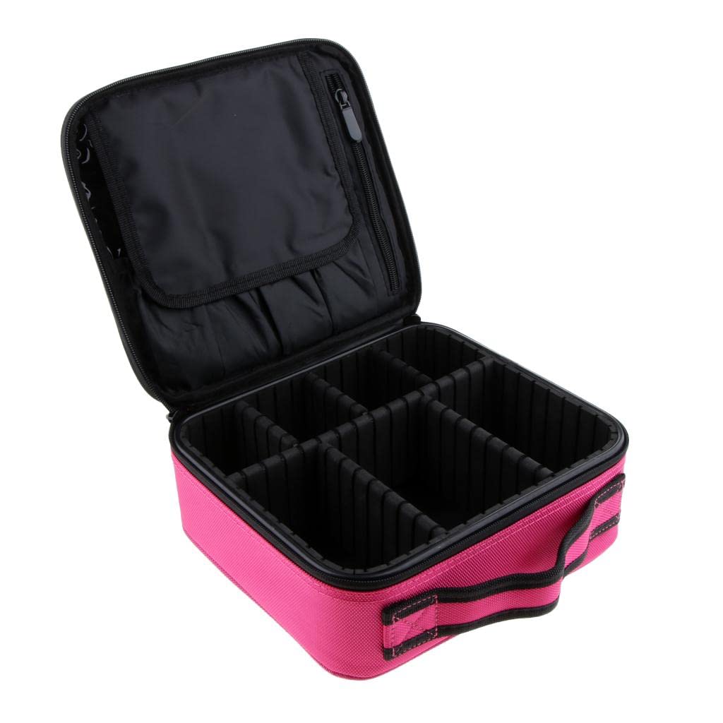 Losa Makeup Organizer - Pink Cosmetic Brush Holder & Storage Case with Zipper - Perfect for Travel, Home Vanity, and Professional Makeup Artists