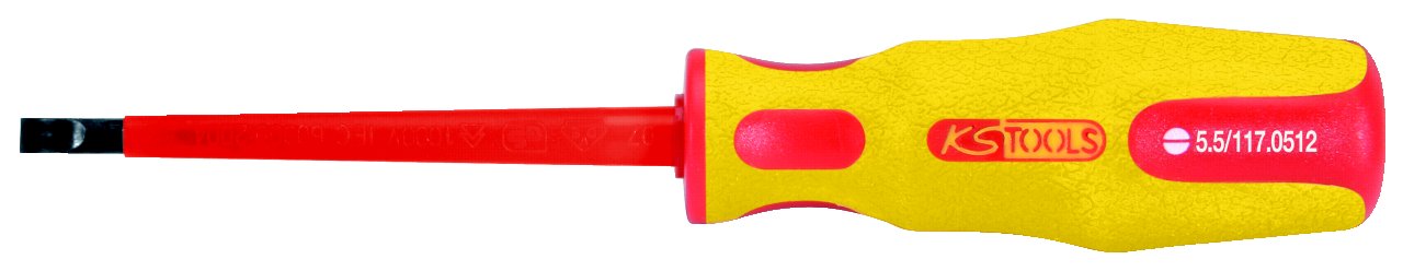 KS Tools 117.0518 VDE Screwdriver 10mm - Electrical Work & DIY