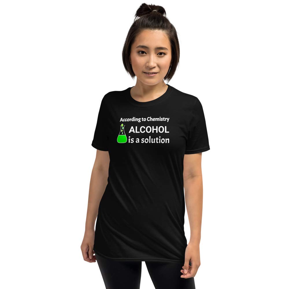Funny Alcohol Science T-Shirt - Chemistry Teacher Gift & Science Lover Apparel - Perfect for Classrooms, Labs, and Nerdy Parties