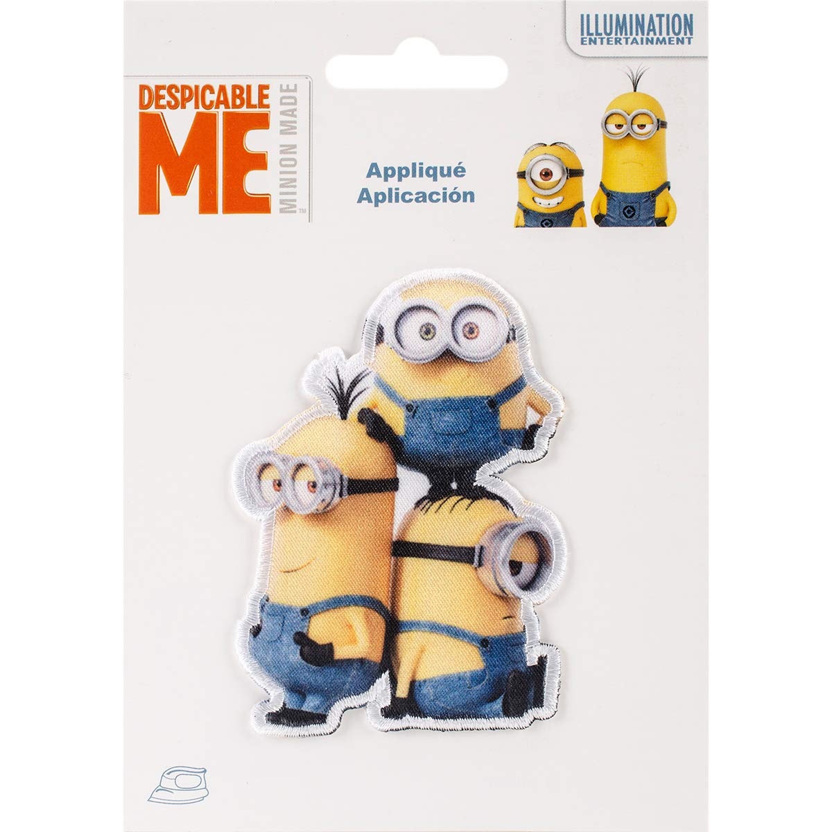 Wright's DreamWorks Minions Iron-On Applique Patches - Fun & Easy DIY for Kids Clothes, Backpacks, Hats - Perfect for Costumes, School Projects & Gifts