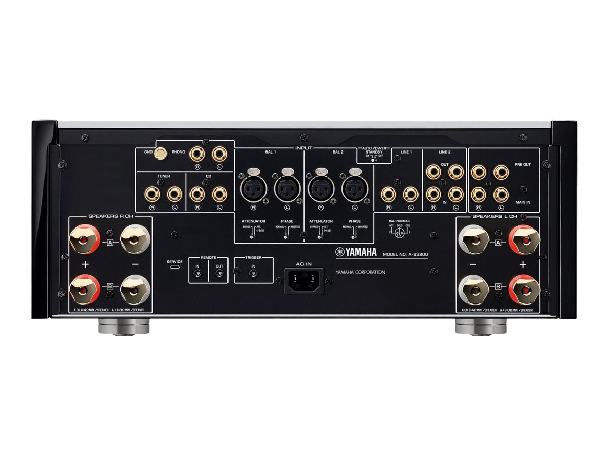 Yamaha A-S3200 Integrated Stereo Amplifier - High-End Audio for Home Theater & Music Listening