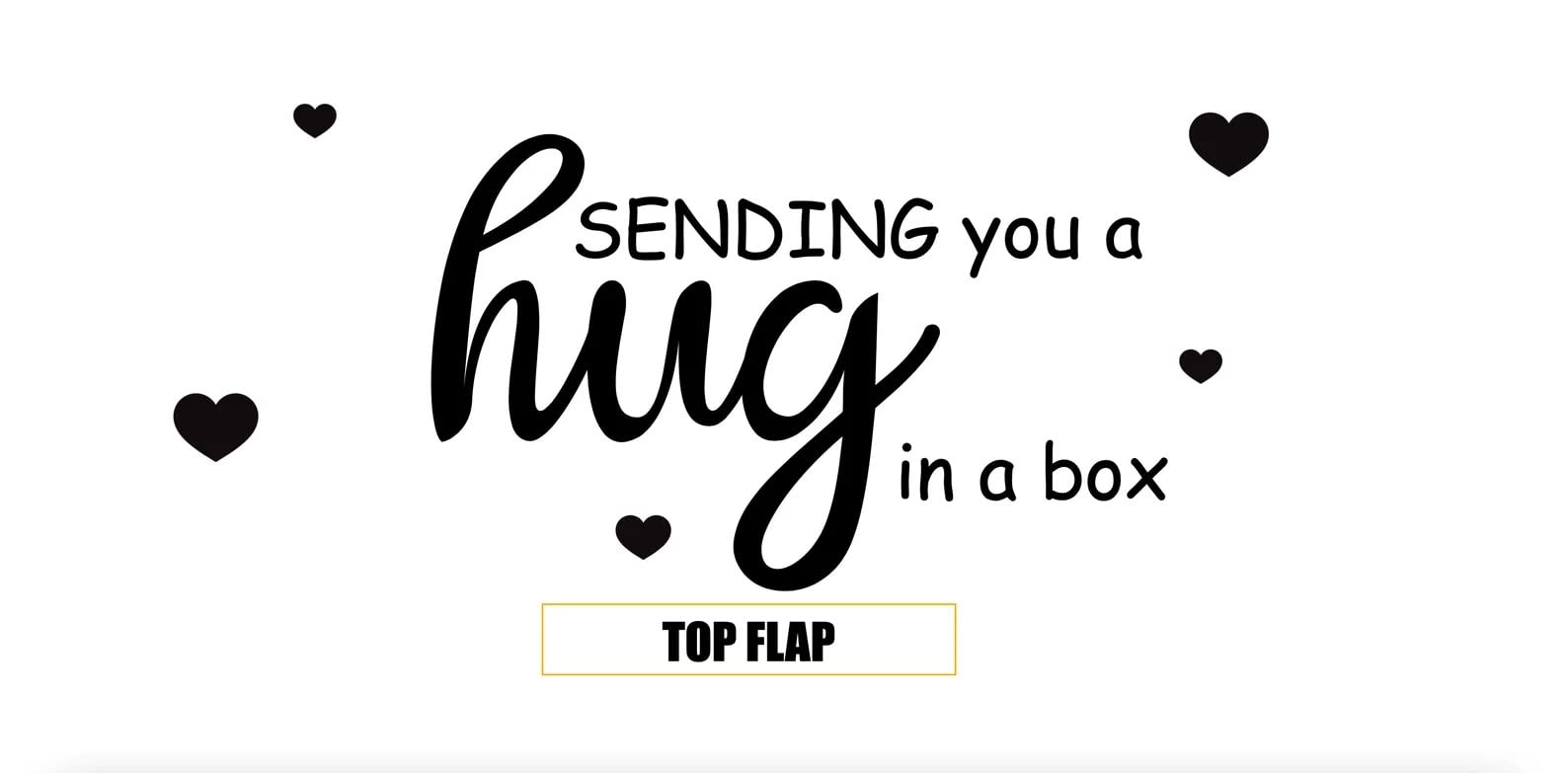 Long Distance Care Package Box - Hug in a Box Gift Set with Stickers for Couples & Family | Thoughtful Gifts for LDR Relationships, Military Deployments & College Students