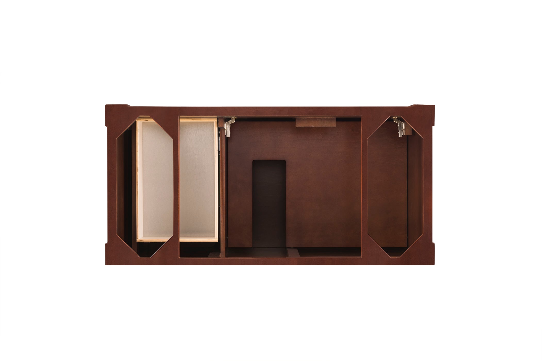 Brookfield 48 Inch Warm Cherry Wood Bathroom Vanity with Single Sink - Perfect for Modern Home Bathroom Remodeling and Small Space Design