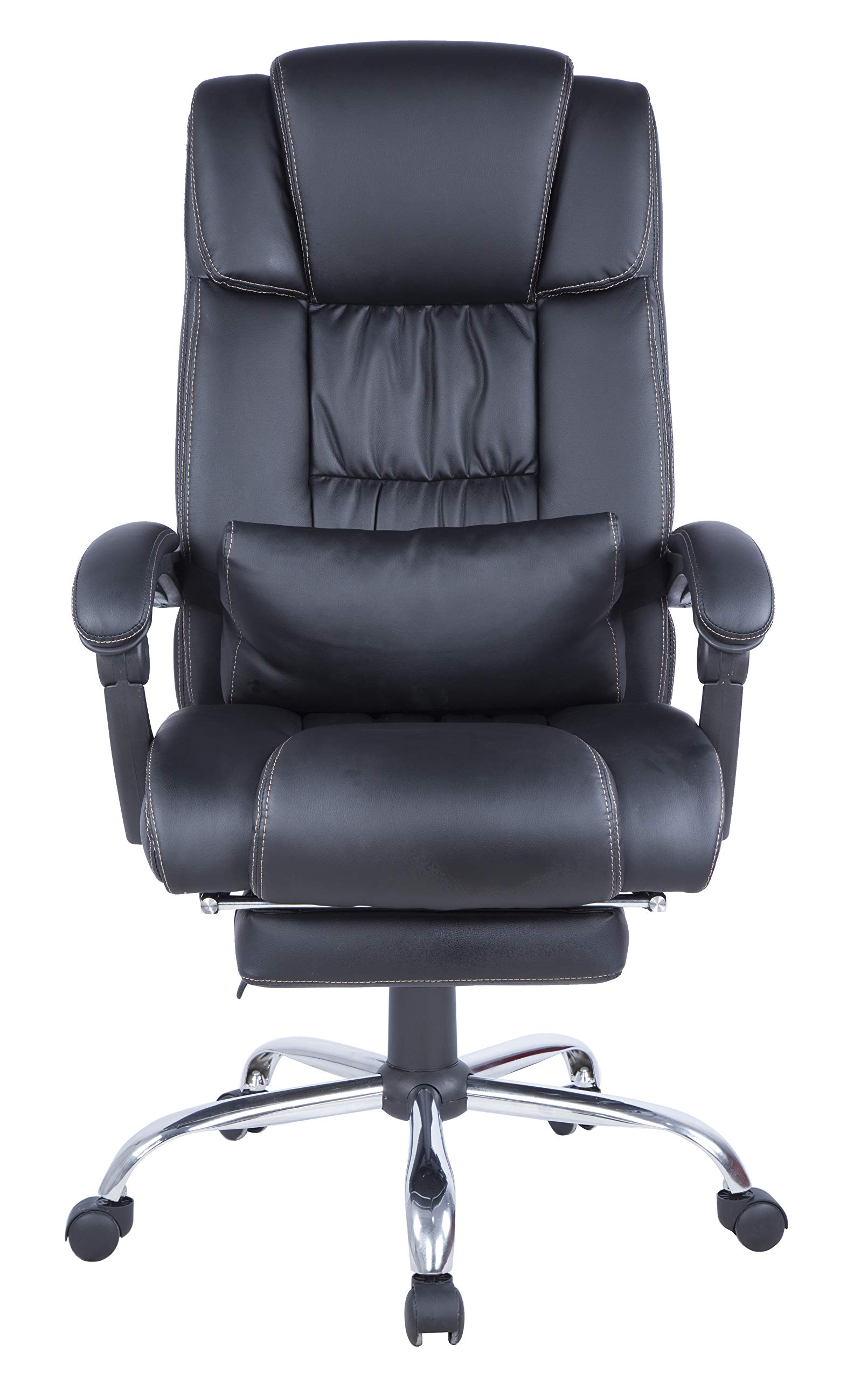Milan 0027-CCH Ergonomic Office Computer Chair with Adjustable Height - Black, Comfortable Home & Gaming Desk Chair for Long Hours Sitting