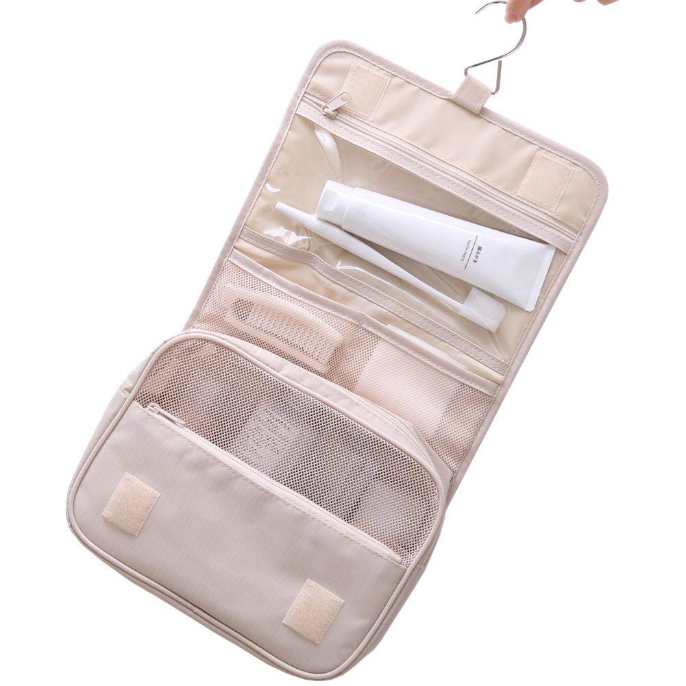 JJ POWER 7-Piece Travel Packing Cubes Set - Luggage Organizers with Toiletry Bag & Shoe Bag (Beige) | Perfect for Business Trips, Vacations & Weekend Getaways