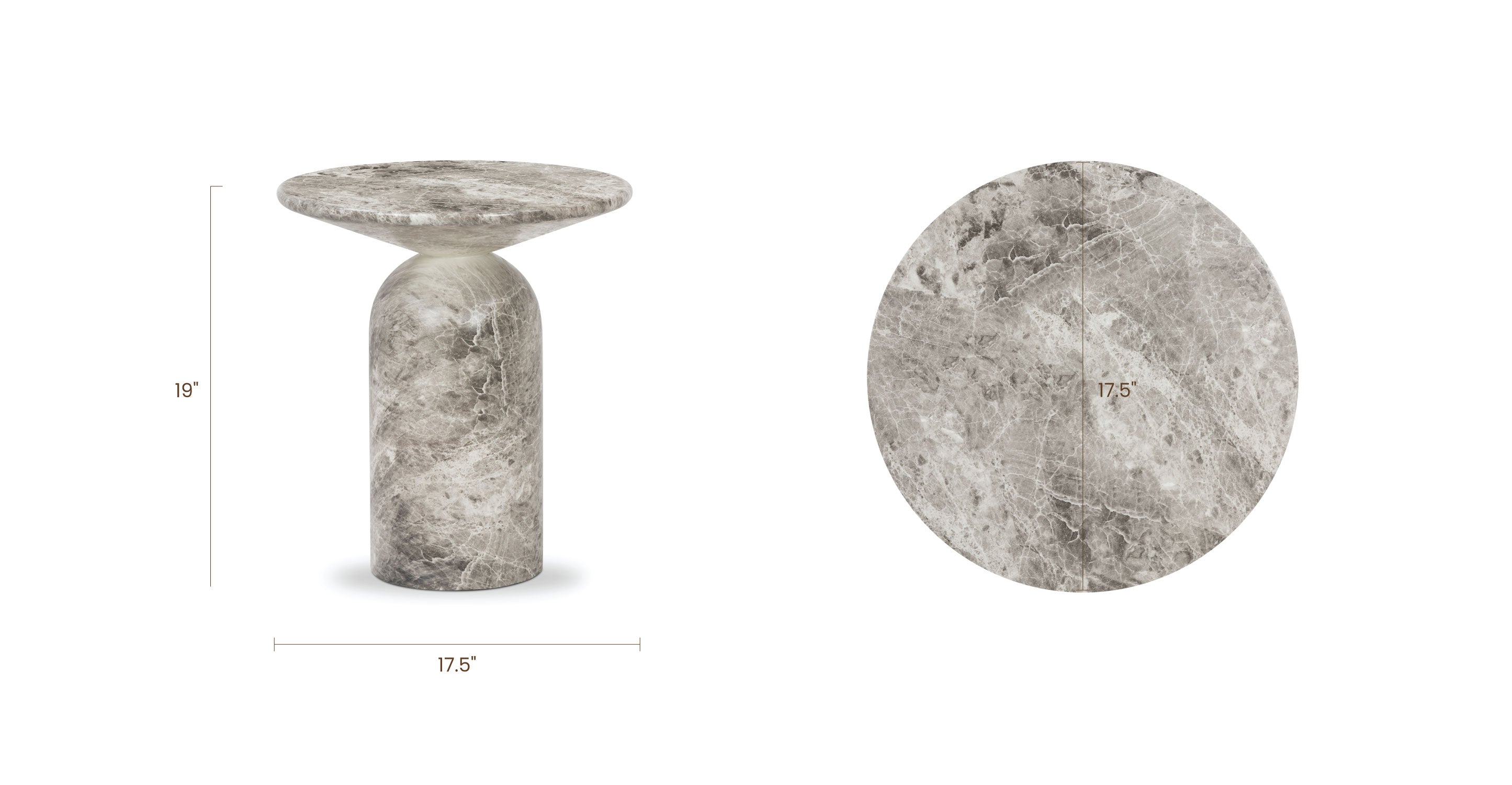 Wells End Table - Modern Side Table for Living Room, Bedroom & Office - Perfect for Lamps, Books & Decor
