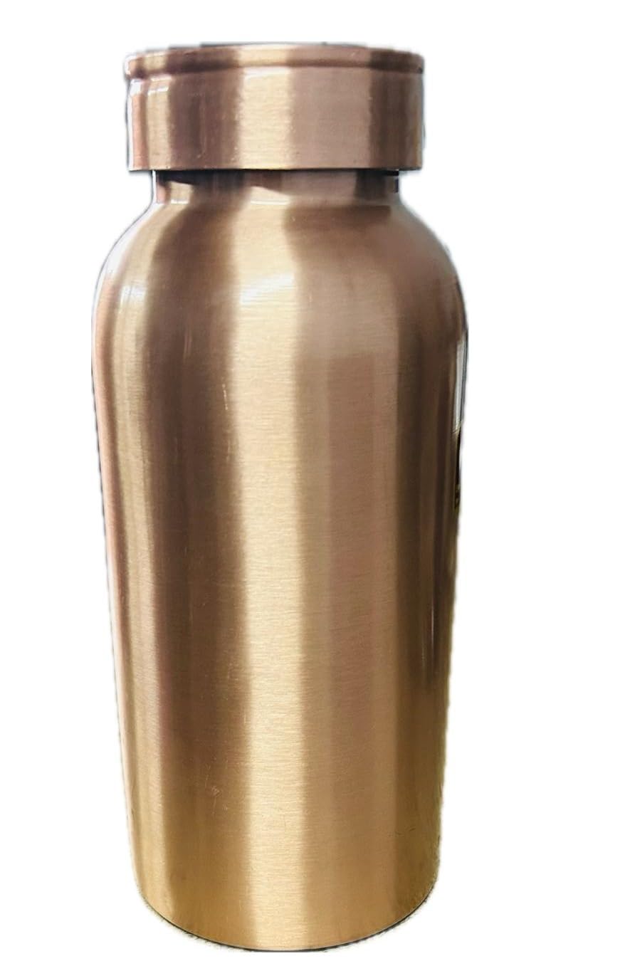 1.5L Plain Copper Water Bottle - Ayurvedic Tamba Bottle for Home, Office & Travel - BPA-Free, Leak-Proof & Eco-Friendly Copper Vessel for Daily Hydration & Wellness    (Use Cases: Perfect for yoga, meditation, detox water, bedroom hydration, gym workouts, office use & outdoor activities)