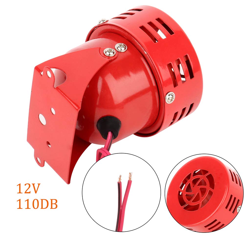 12V Electric Air Raid Siren Horn Alarm - Super Loud for Car, Truck & Motorcycle | Emergency Vehicle Warning & Safety Alert System