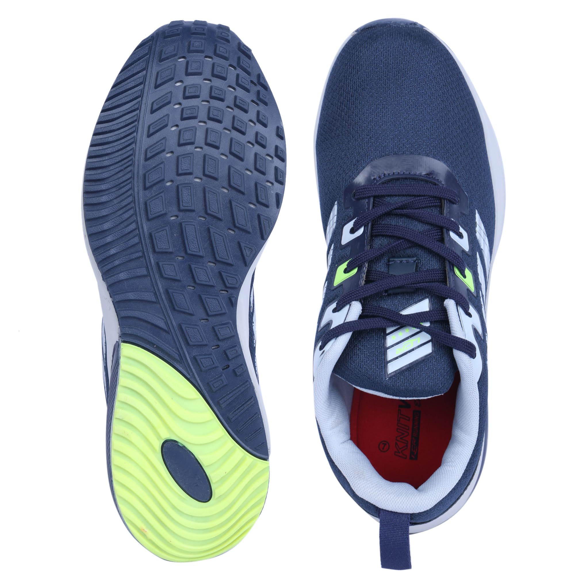 Lancer Men's Rambo-176nbl-pgn Running Shoes - Lightweight Athletic Sneakers for Jogging, Gym Workouts & Outdoor Activities | Comfortable Breathable Training Shoes for Men