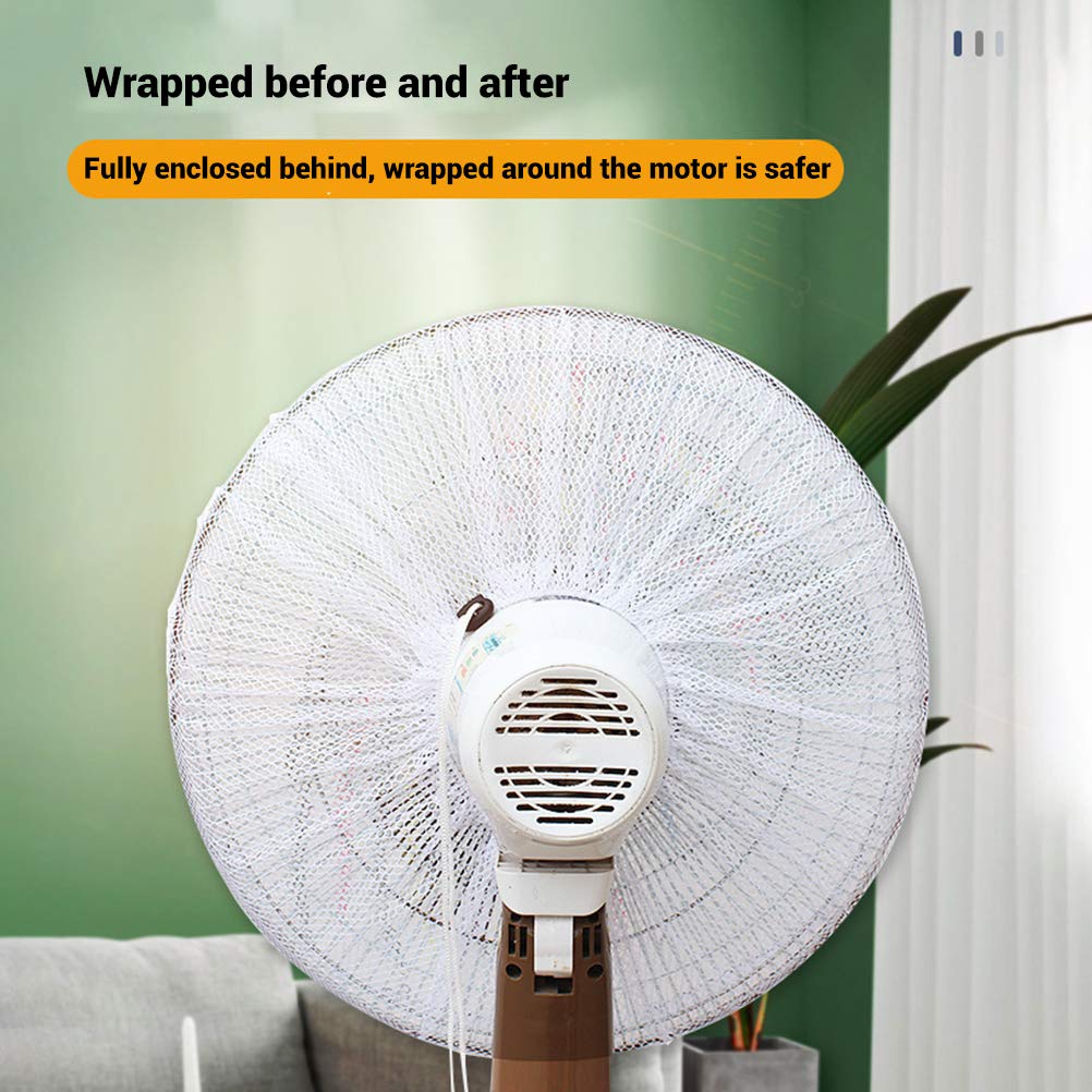 TOPINCN Baby Safety Fan Cover - Finger Protector Mesh Net for Electric Fans, Home & Office Dust Cover - Black - Perfect for Childproofing & Keeping Fans Clean