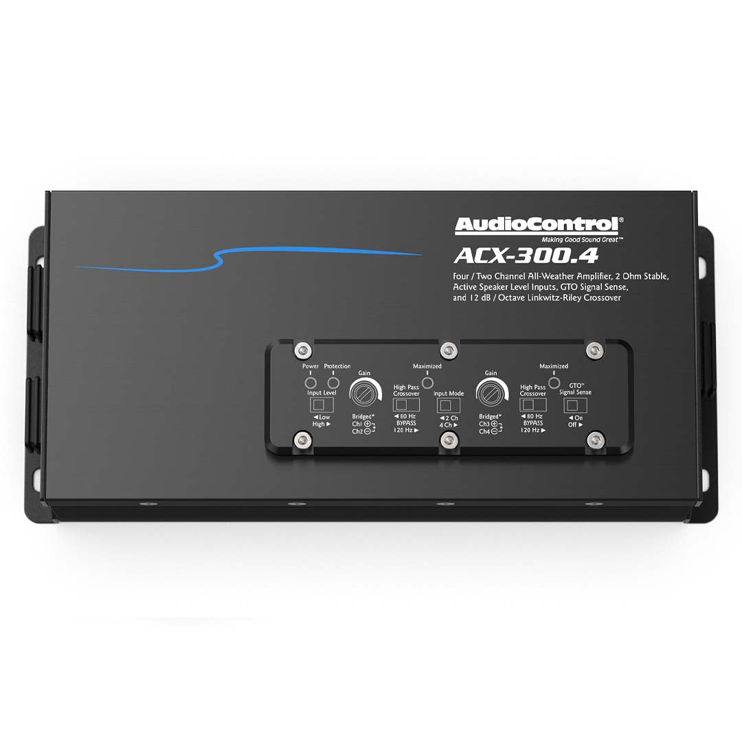 AudioControl ACX 300.4 4-Channel Marine Amplifier - 75W x 4 RMS, Waterproof, for Boats, ATVs & Powersports - Perfect for Marine Audio Systems & Outdoor Adventures