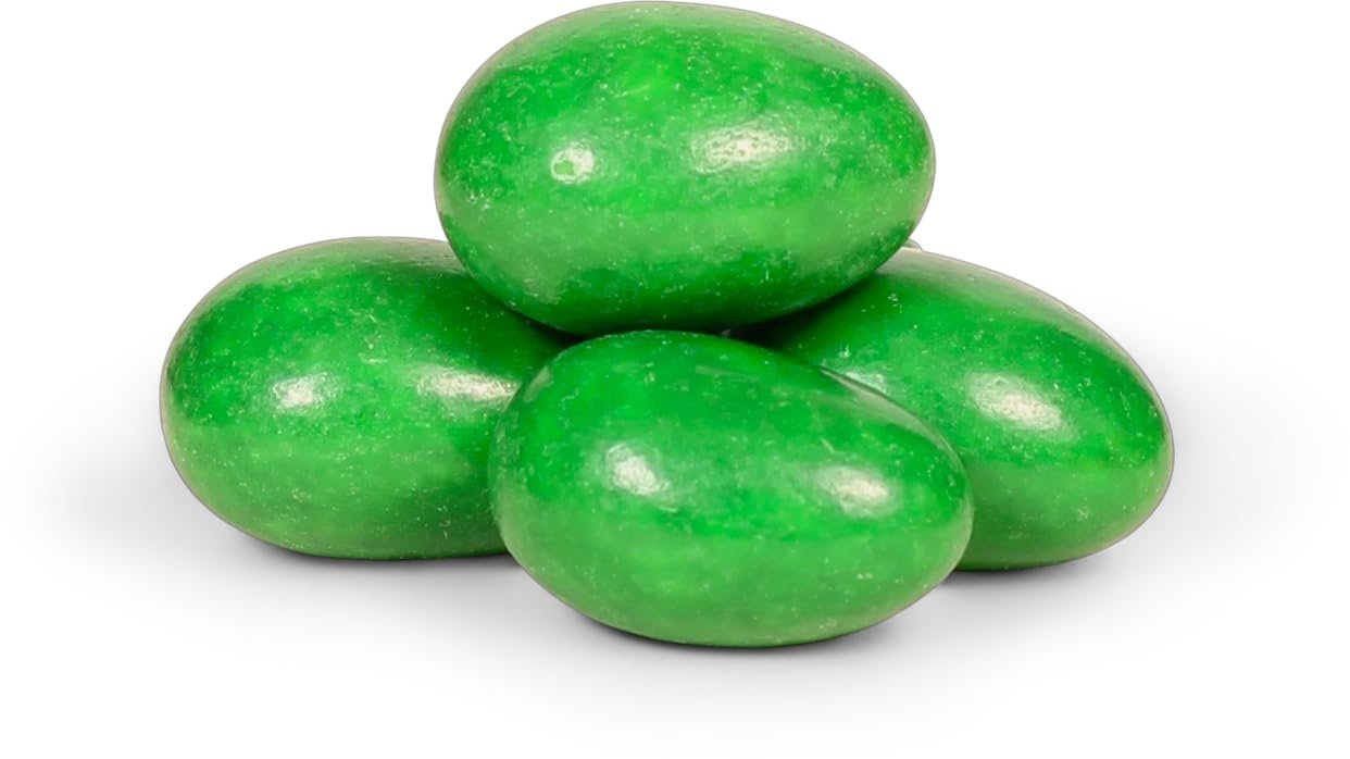 Premium Dark Green Jordan Almonds - 3 Lbs Bulk Candy for Weddings, Baby Showers & Party Favors - Delicious Gourmet Confectionery Treats