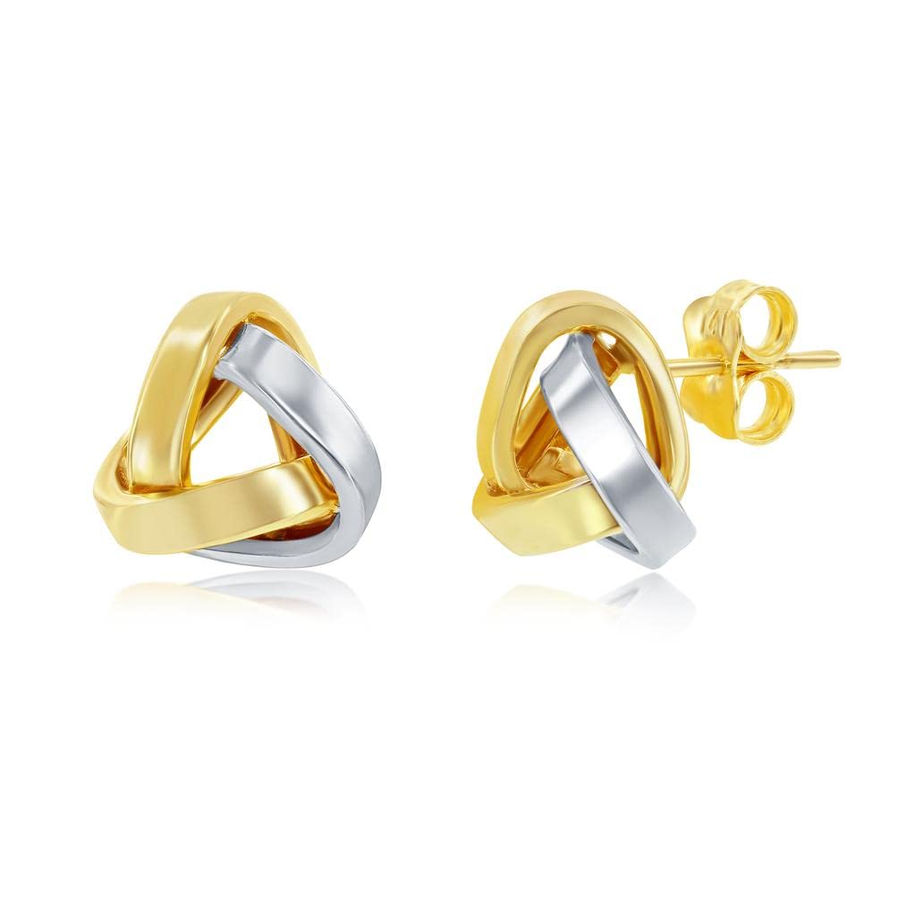 14K Solid Gold Love Knot Stud Earrings for Women | Hypoallergenic Handmade Real Gold Jewelry | Perfect Gift for Anniversary, Birthday & Everyday Wear