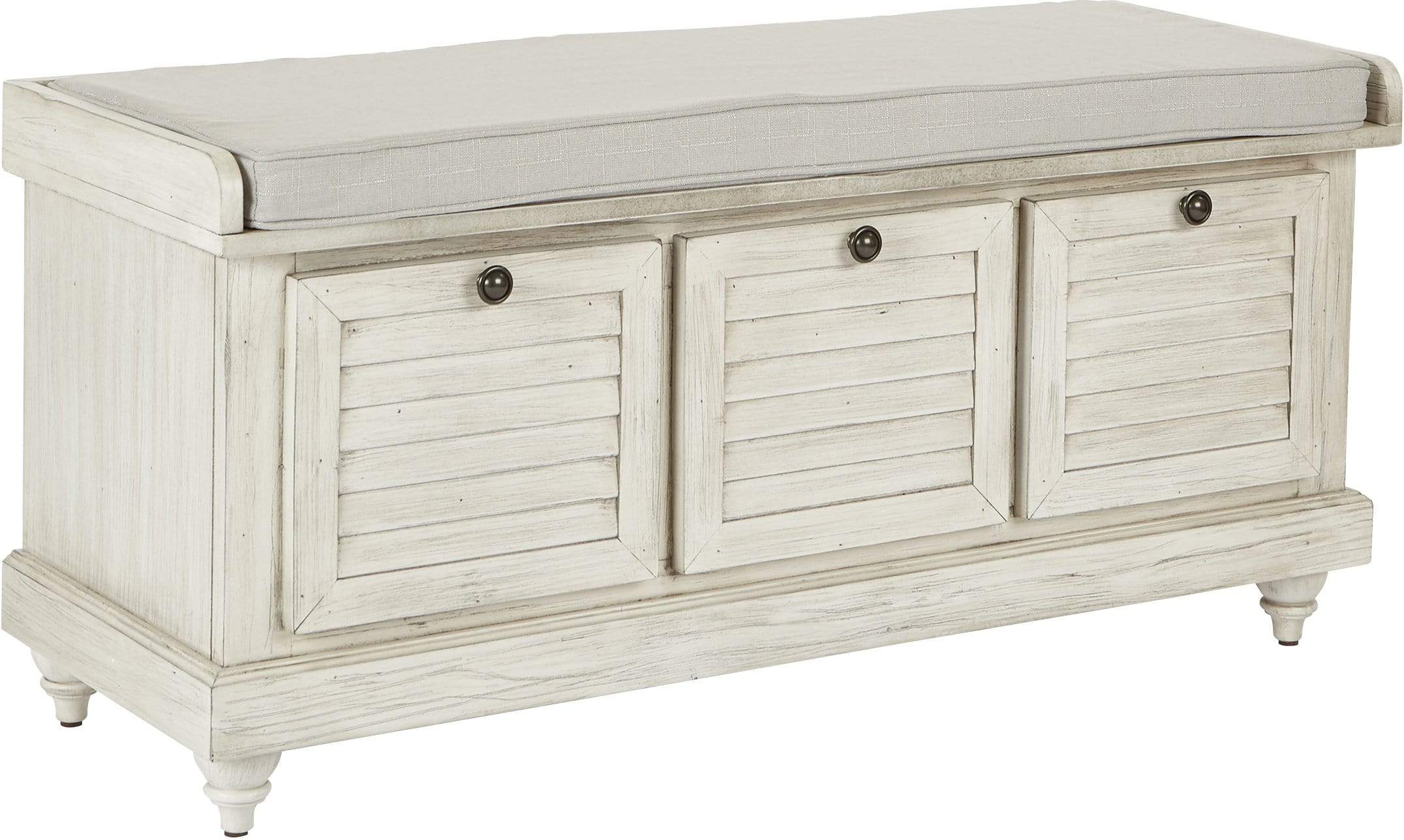 Office Star OSP Designs Dover Storage Bench with Seat - Foldable Multi-Purpose Organizer for Entryway, Bedroom, or Living Room - Perfect for Shoes, Blankets & Home Decor Storage (DOV)