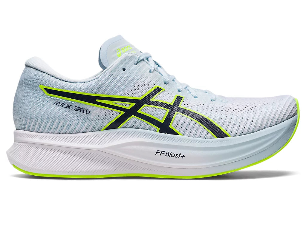 ASICS Women's MAGIC SPEED 2 Running Shoes - Sky/Midnight Color - Lightweight Performance Sneakers for Road Running, Training & Marathon Racing