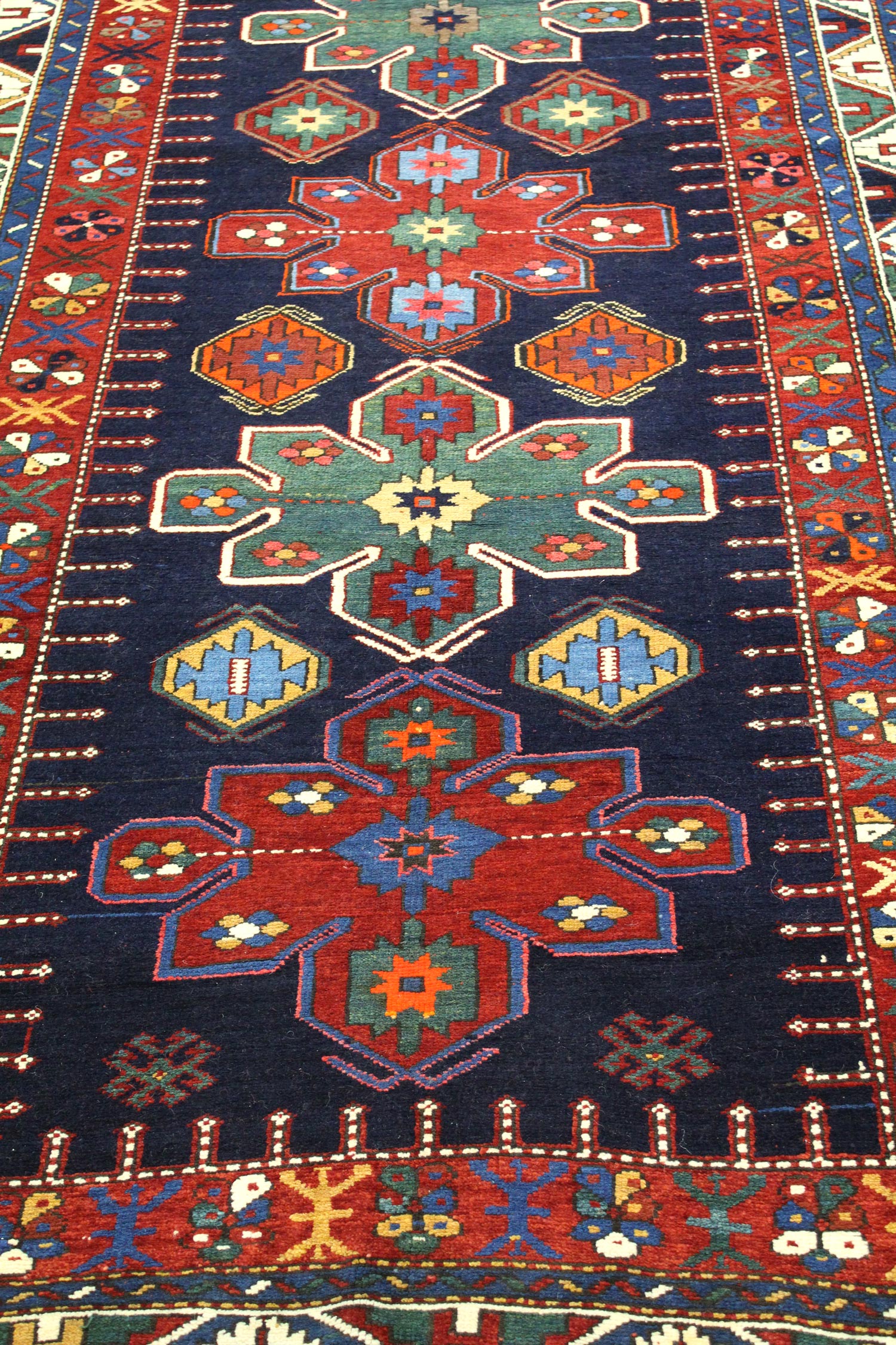 Vintage Handwoven Kazak Tribal Rug - Authentic Antique J63293 - Perfect for Boho Home Decor, Living Room, Bedroom & Office